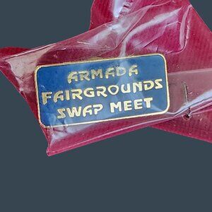 Vintage Armada Fairgrounds Swap Meet Pin Badge